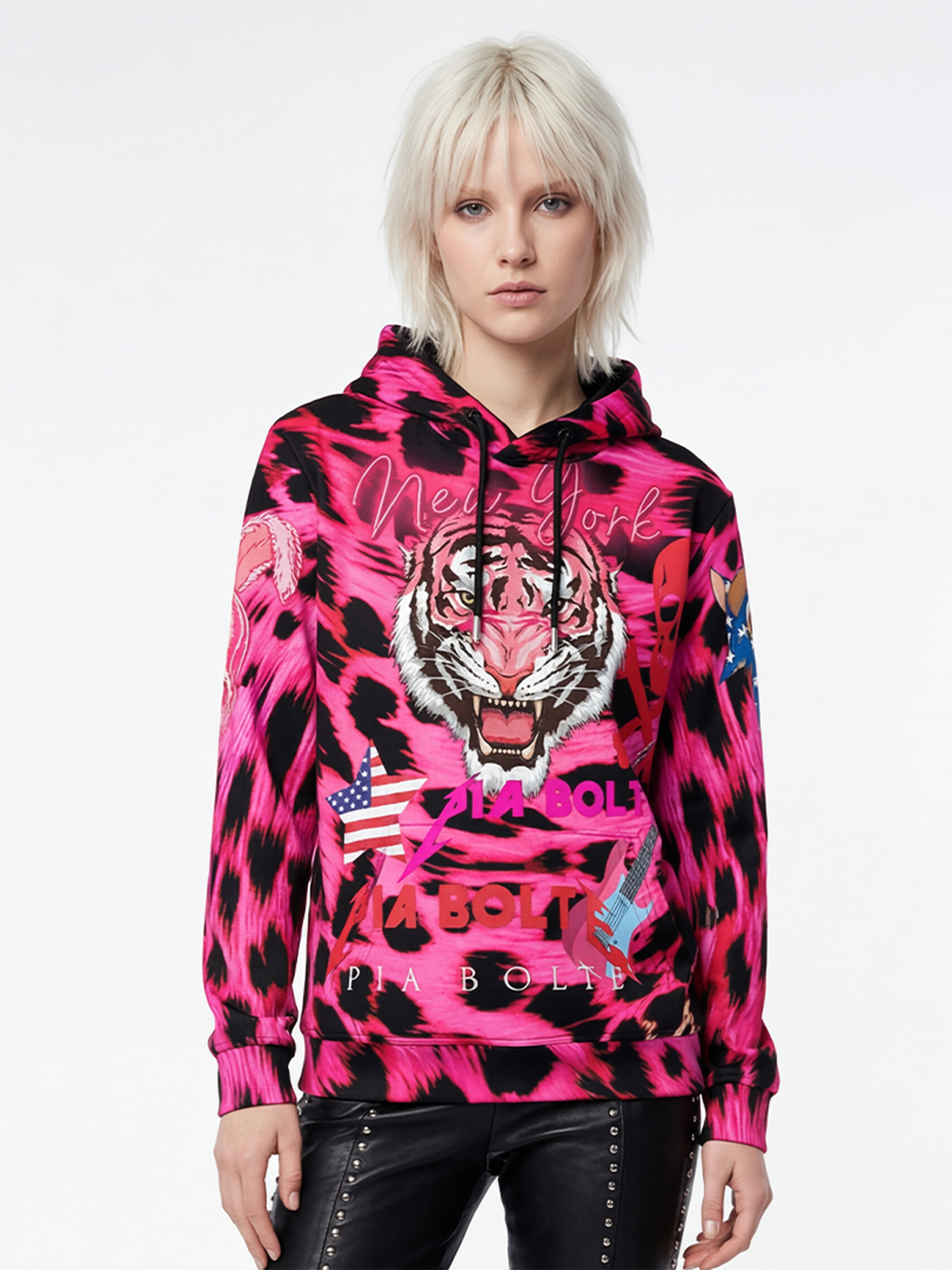 PIA BOLTE® Hoodie Leo pink - PIA BOLTE® COUTURE
