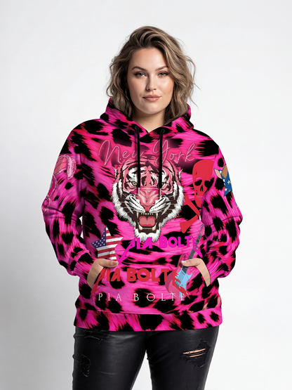 PIA BOLTE® Hoodie Leo pink - PIA BOLTE® COUTURE