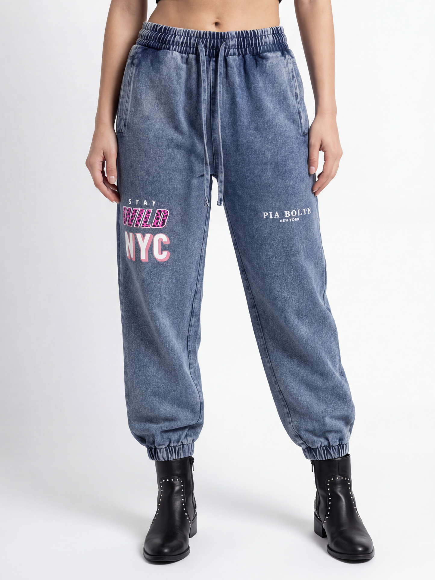 PIA BOLTE® SWEATPANTS Jeans– Snow Wash Wild NYC - PIA BOLTE® COUTURE
