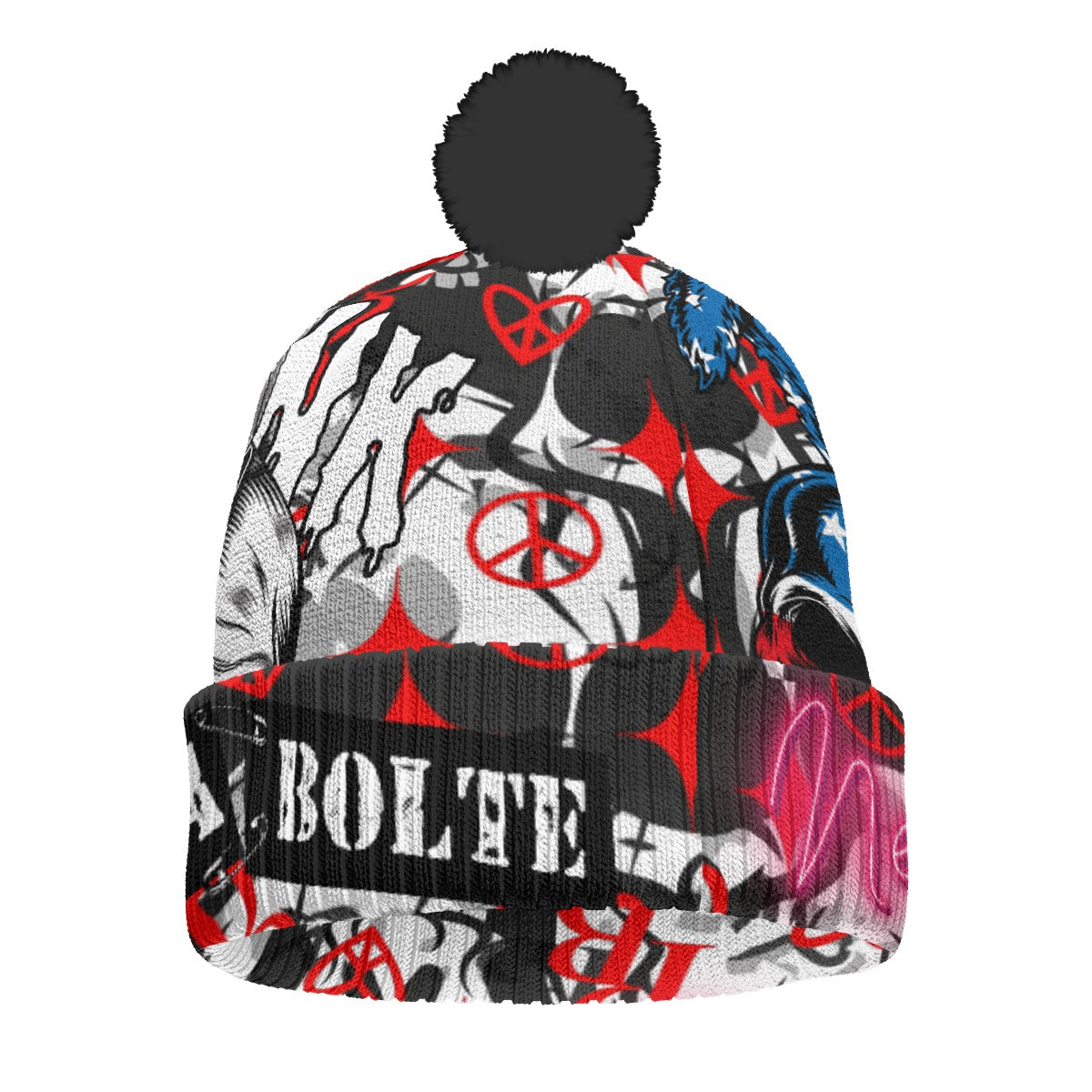 PIA BOLTE® Bommel-Mütze - New York Punk