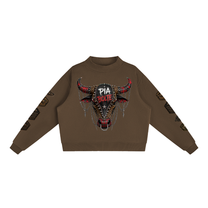 PIA BOLTE® REBEL BULL MOCK-NECK SWEATSHIRT