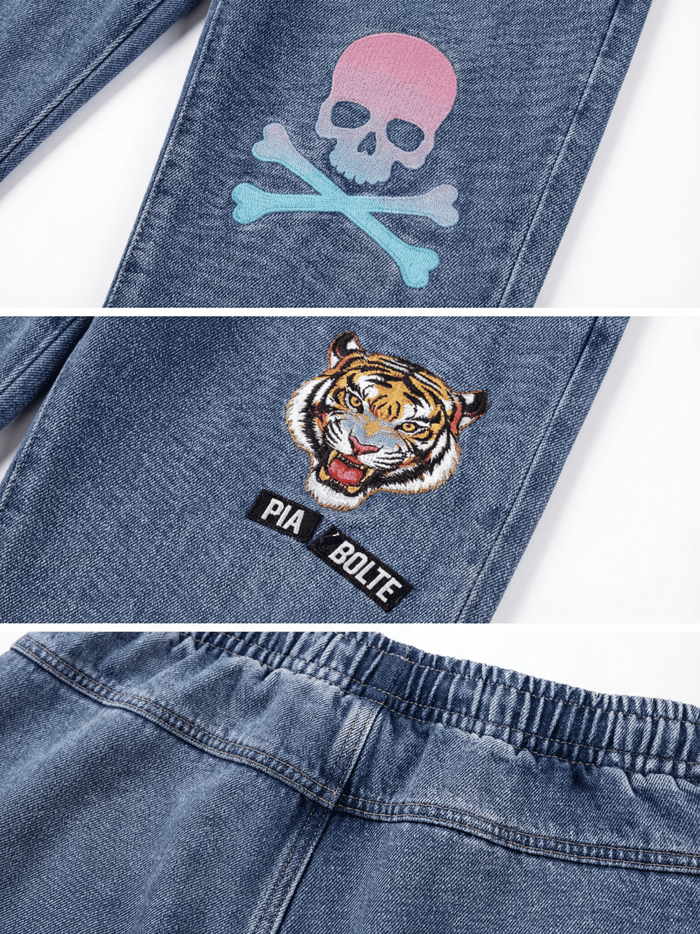 PIA BOLTE® SWEATPANTS Jeans– Snow Wash Wild NYC - PIA BOLTE® COUTURE