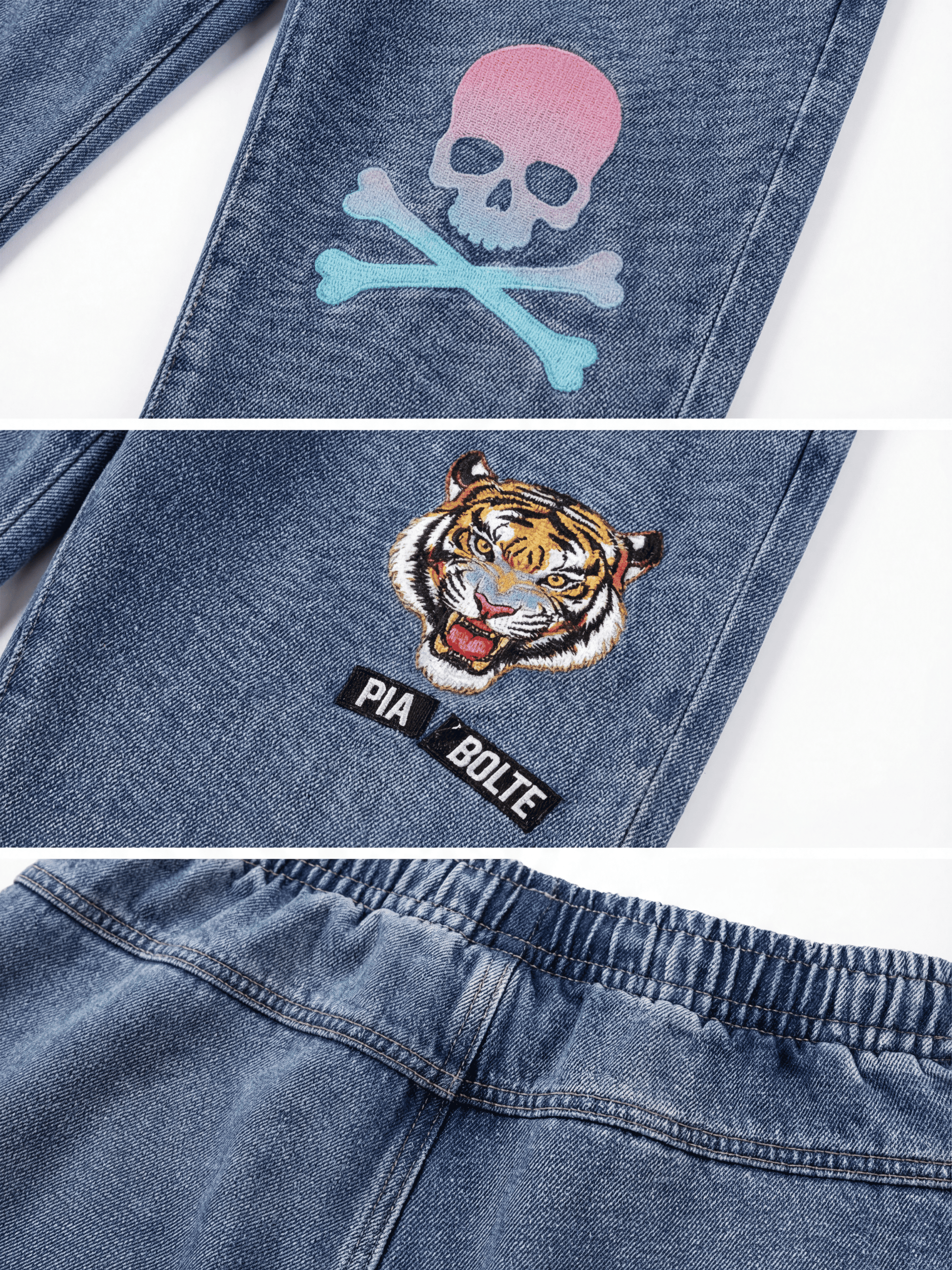 PIA BOLTE® SWEATPANTS Jeans– Snow Wash Wild NYC - PIA BOLTE® COUTURE