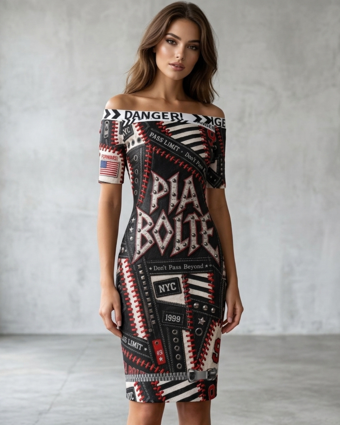 PIA BOLTE® Off-Shoulder Wrap Dress – Elegance Edition