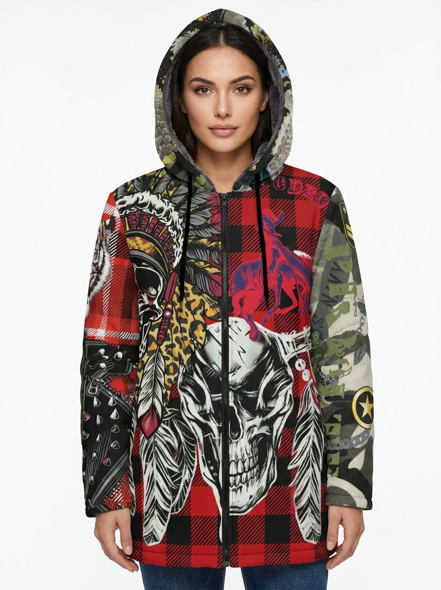 Hoodie jacket red Wild cowboy (unisex) - PIA BOLTE® COUTURE