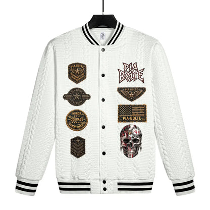 PIA BOLTE® SKULL PATCH VARSITY JACKET - PIA BOLTE® COUTURE