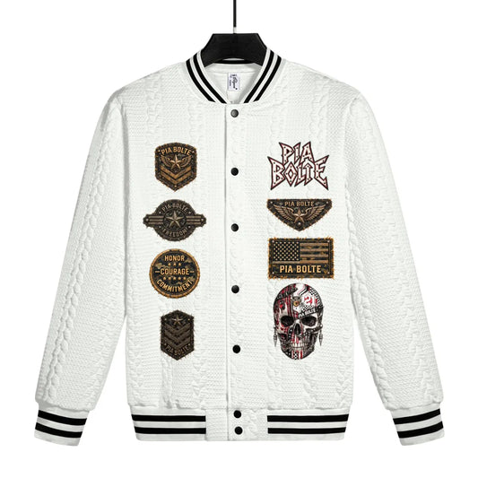 PIA BOLTE® SKULL PATCH VARSITY JACKET - PIA BOLTE® COUTURE