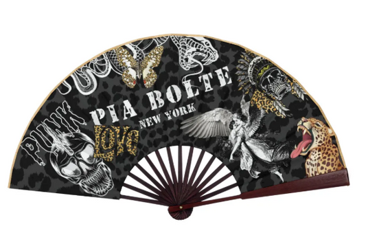 PIA BOLTE® Statement Fächer Noir Collage
