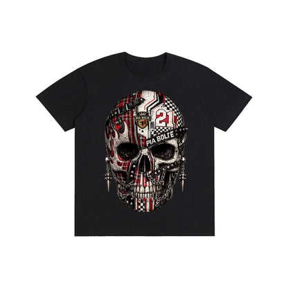 PIA BOLTE® Skull 21 Shirt Black – Rockstar Edition