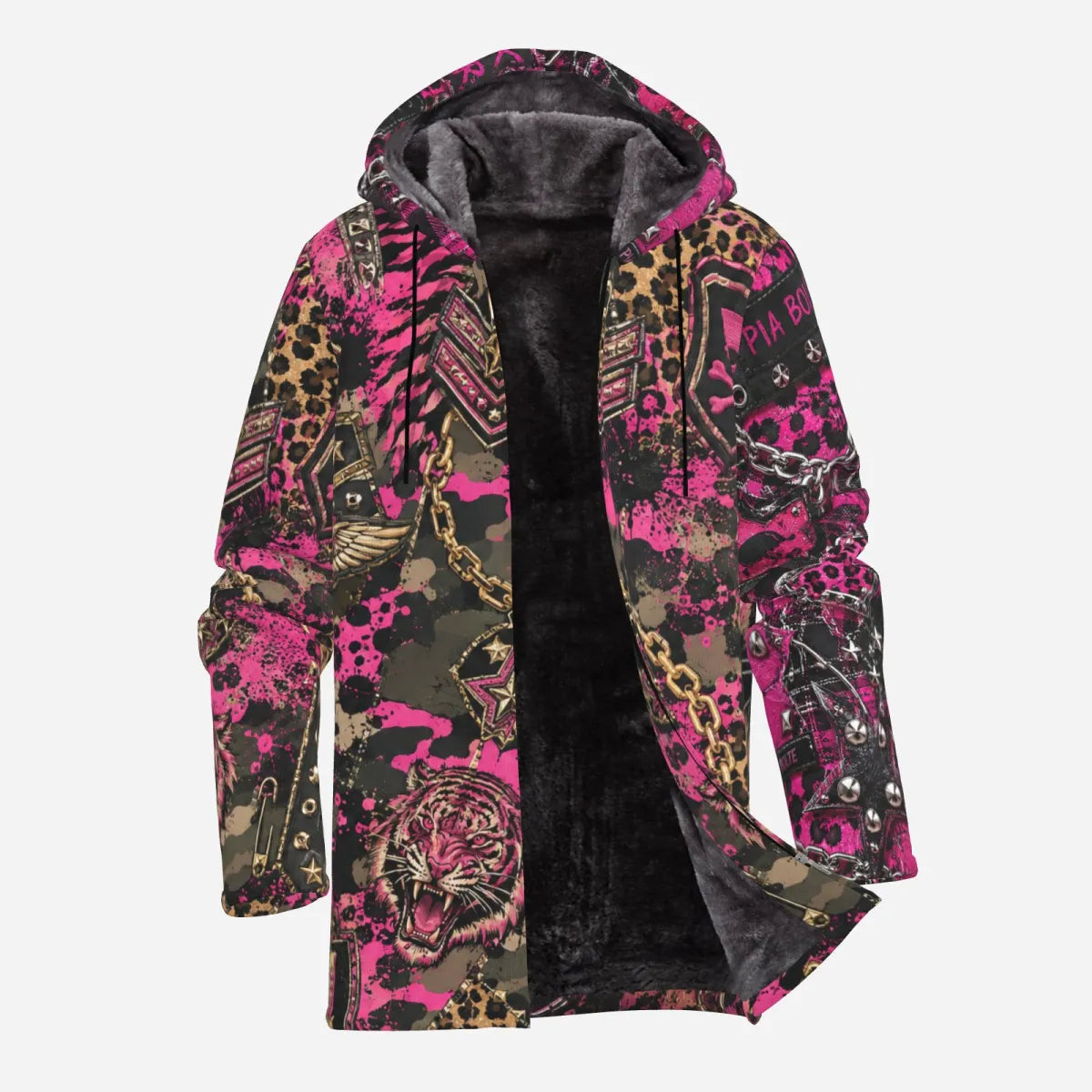 PIA BOLTE® TIGER WILD PINK PARKA - PIA BOLTE® COUTURE