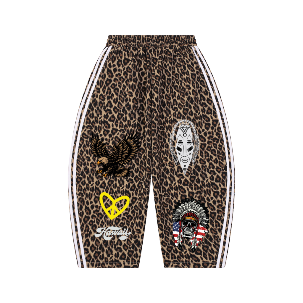 PIA BOLTE® WILD 1977 LEOPARD BARREL SWEATPANTS