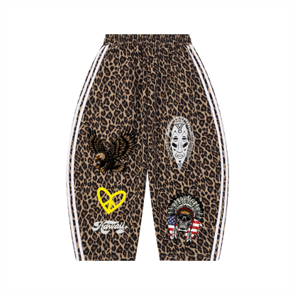 PIA BOLTE® WILD 1977 LEOPARD BARREL SWEATPANTS