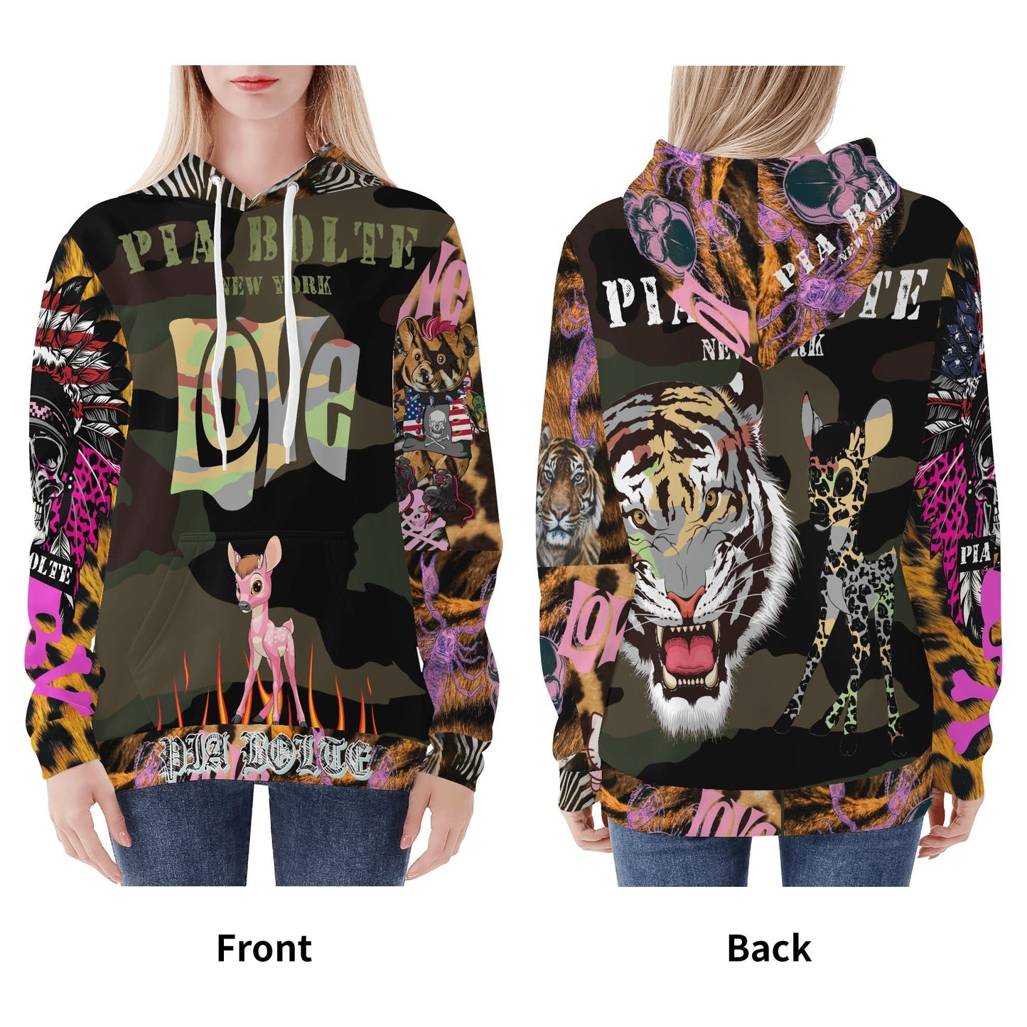 Velvet Hoodie camouflage Bambii Tiger ᴸᴵᴹᴵᵀᴱᴰ