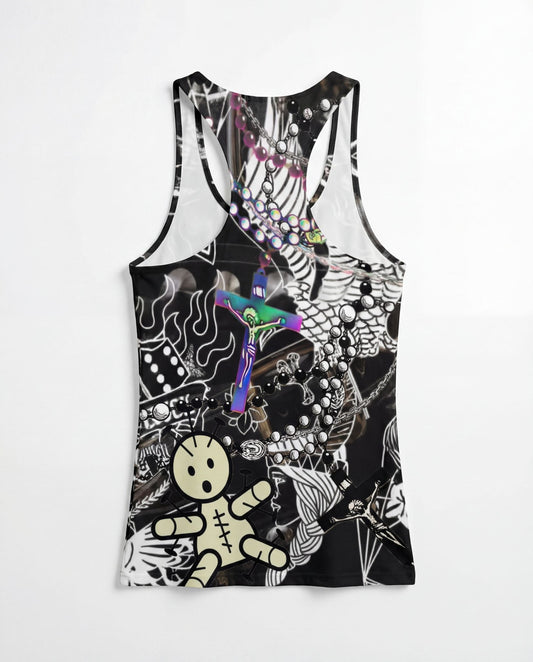 PIA BOLTE® “Sacred Chaos” Tanktop – Pink Cross Edition - PIA BOLTE® COUTURE