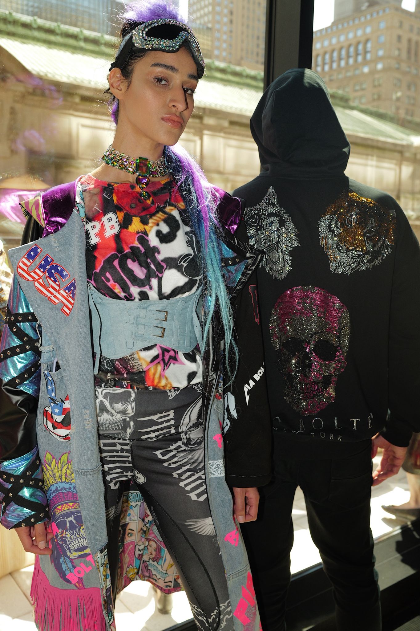 PIA BOLTE® Couture Mantel – NYC Runway „Urban Chaos“ - PIA BOLTE® COUTURE