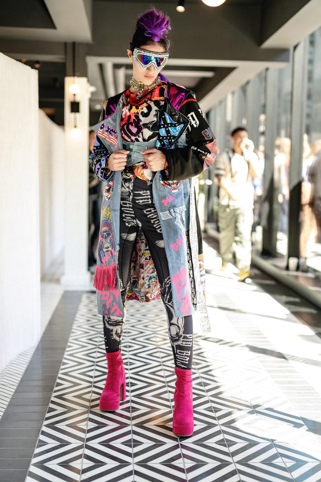 PIA BOLTE® Couture Mantel – NYC Runway „Urban Chaos“ - PIA BOLTE® COUTURE