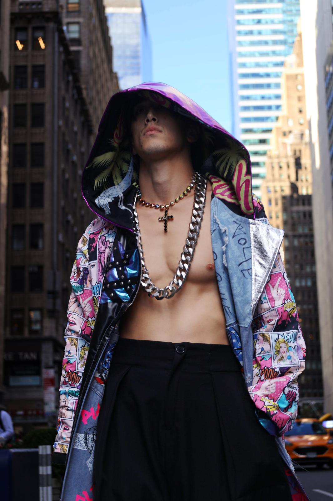 PIA BOLTE® Couture Mantel – NYC Runway „Urban Chaos“ - PIA BOLTE® COUTURE