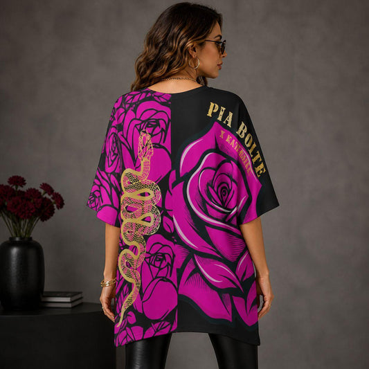 PIA BOLTE® Rosé Rebels Oversized Shirt – Kate Merlan Edition - PIA BOLTE® COUTURE