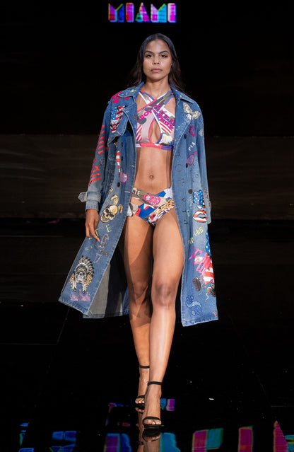 PIA BOLTE® Couture Trenchcoat – Miami Art Edition