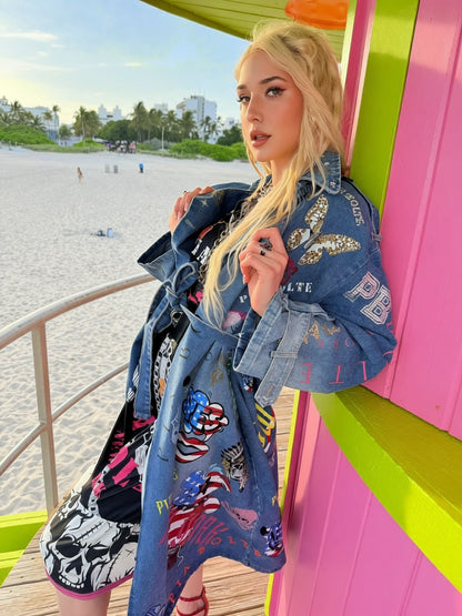 PIA BOLTE® Couture Trenchcoat – Miami Art Edition