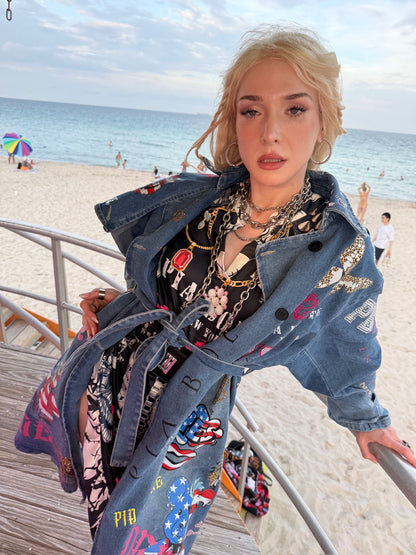 PIA BOLTE® Couture Trenchcoat – Miami Art Edition