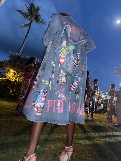 PIA BOLTE® Couture Trenchcoat – Miami Art Edition