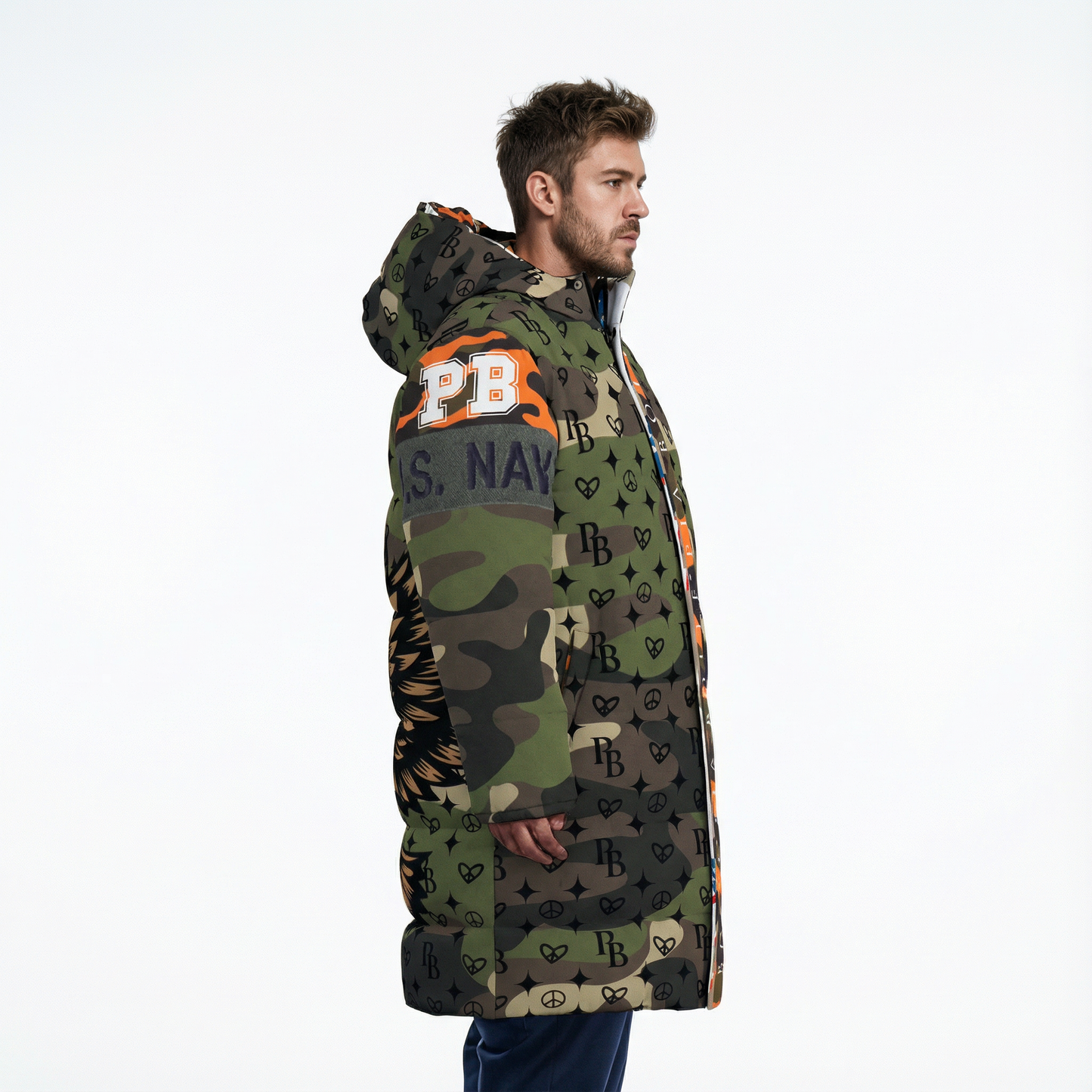 PIA BOLTE® Mantel – Camouflage EAGLE Unisex