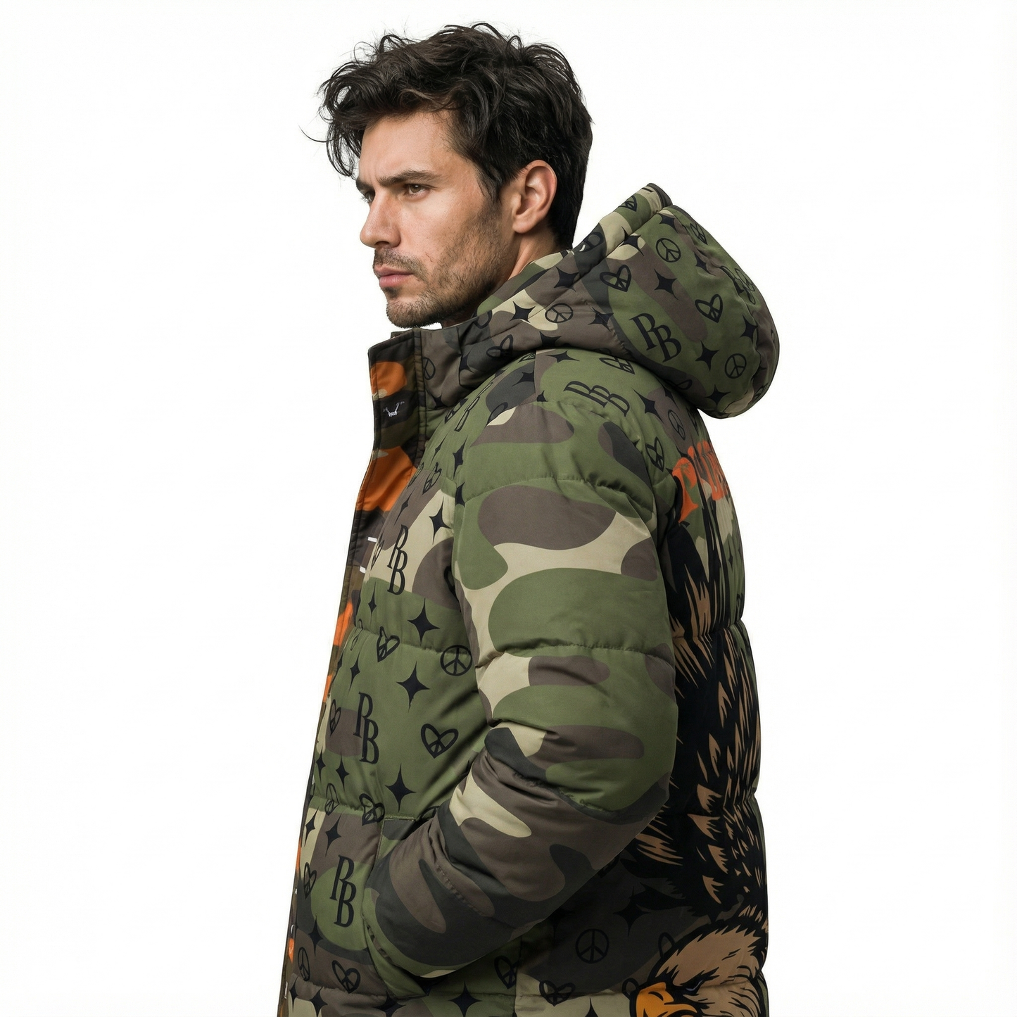 PIA BOLTE® Mantel – Camouflage EAGLE Unisex