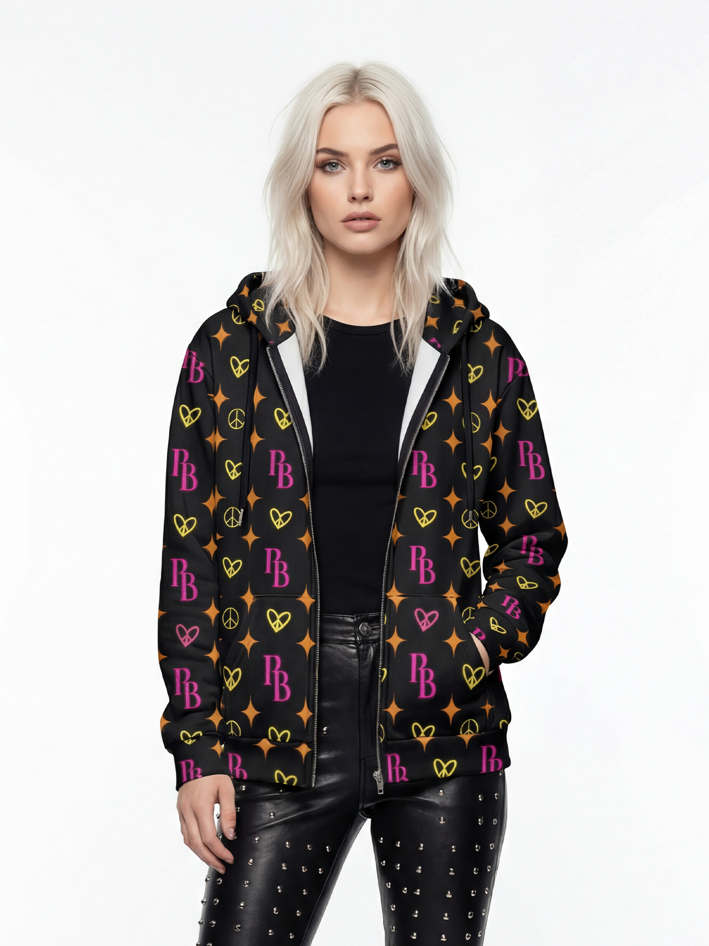 Women Hoodie with Zipper Closure PB - PIA BOLTE® COUTURE