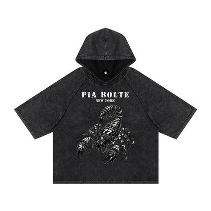 PIA BOLTE® Hoodie Shirt SCORPION 77 NEW YORK - PIA BOLTE® COUTURE