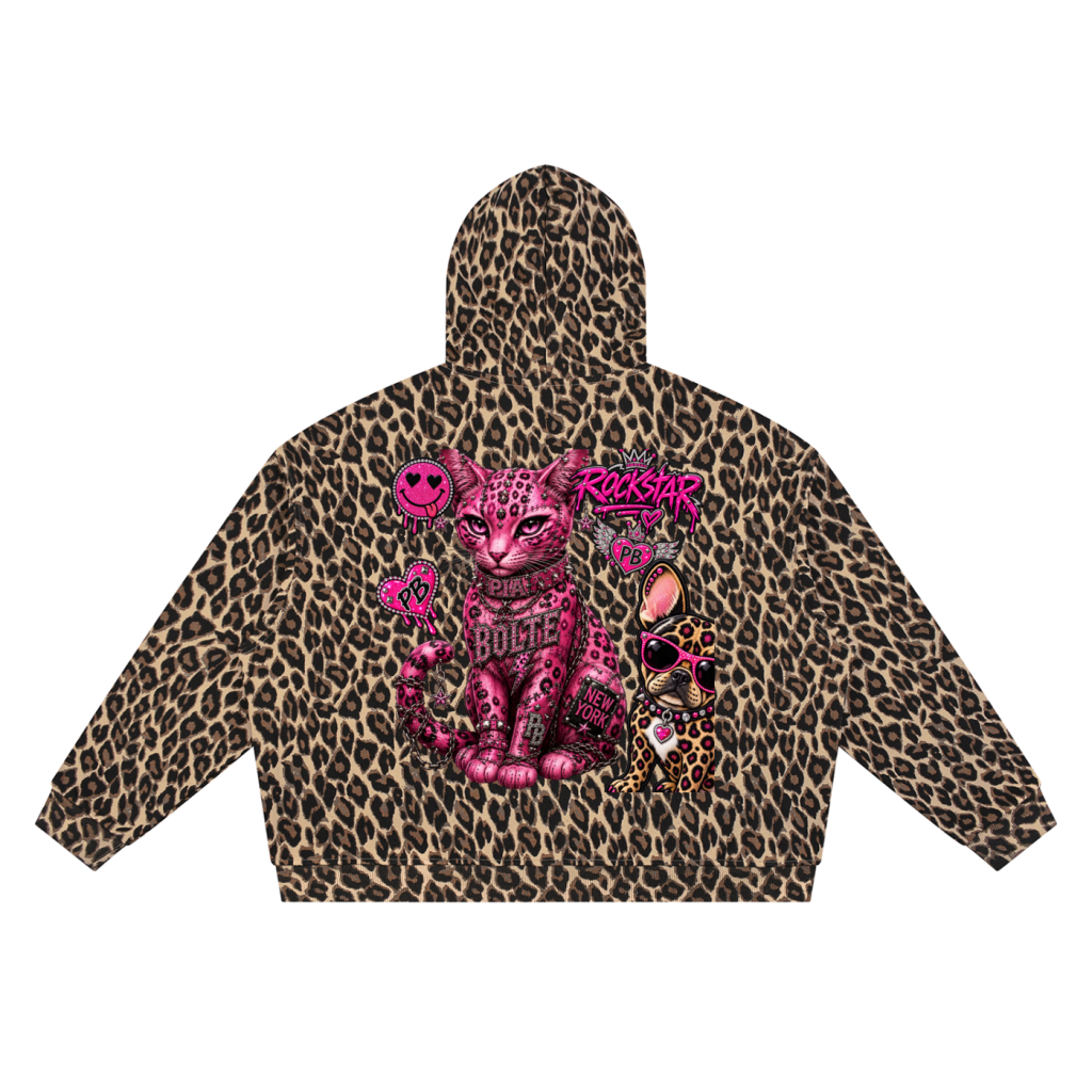 PIA BOLTE® ROCKSTAR LEOPARD FULL ZIP HOODIE