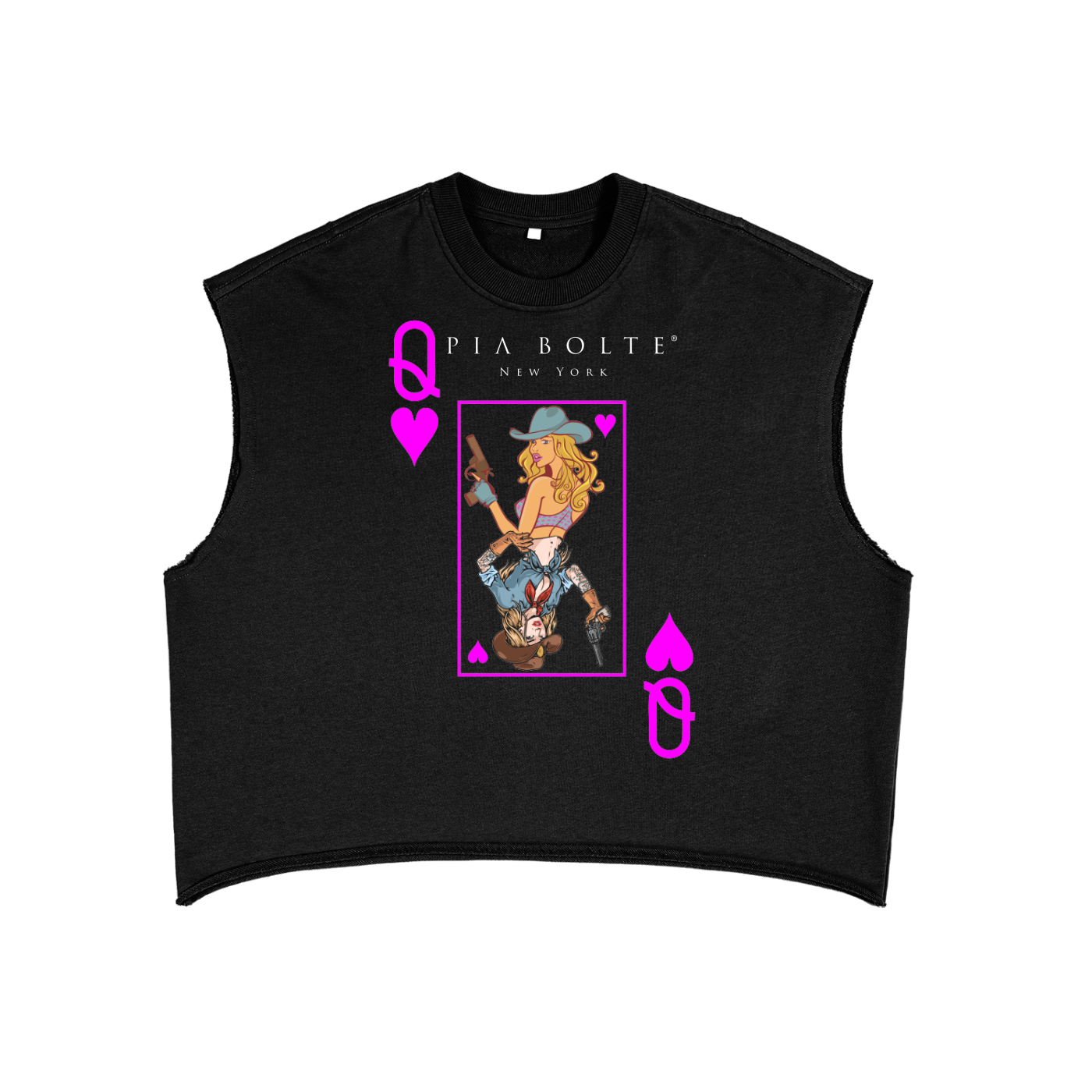 PIA BOLTE® Tank-Top - Pink Cowgirl Card Queen