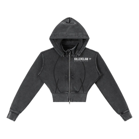 KILLERCLAW® Cropped Zip Hoodie – Make It Happen