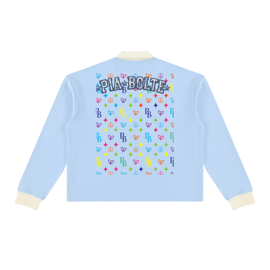 PIA BOLTE® NEW YORK SKULL PEACE COLOR BLOCK SWEATSHIRT