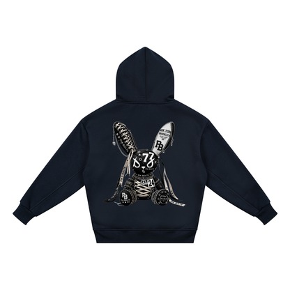 PIA BOLTE® PATCHWORK BUTTERFLY & PUNK BUNNY KIDS HOODIE