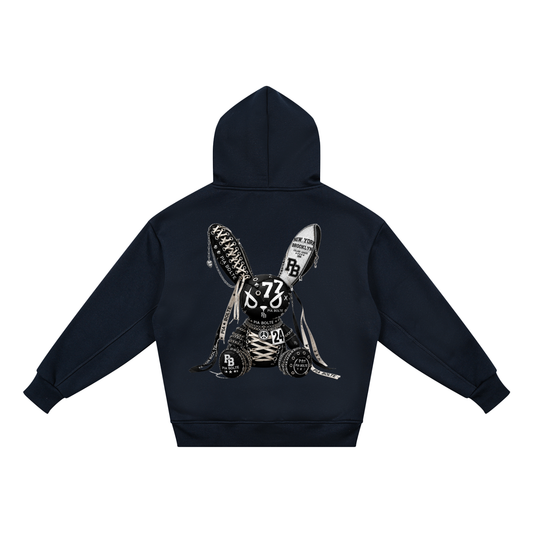 PIA BOLTE® PATCHWORK BUTTERFLY & PUNK BUNNY KIDS HOODIE