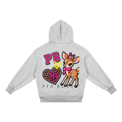 PIA BOLTE® CROWNED HEART & PRINCESS FAWN KIDS HOODIE