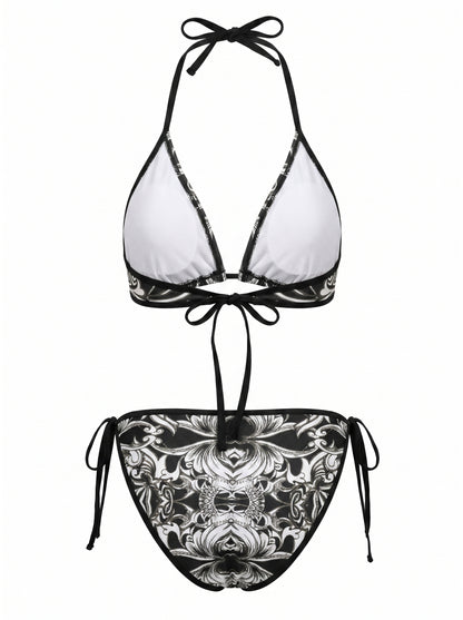 Bikini black/white patterned ᴸᴵᴹᴵᵀᴱᴰ - PIA BOLTE® COUTURE