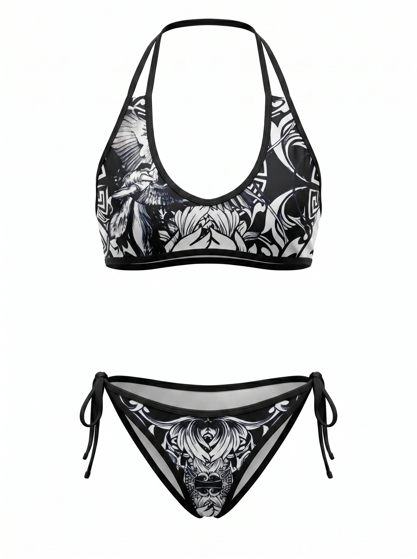 Bikini black/white patterned ᴸᴵᴹᴵᵀᴱᴰ - PIA BOLTE® COUTURE