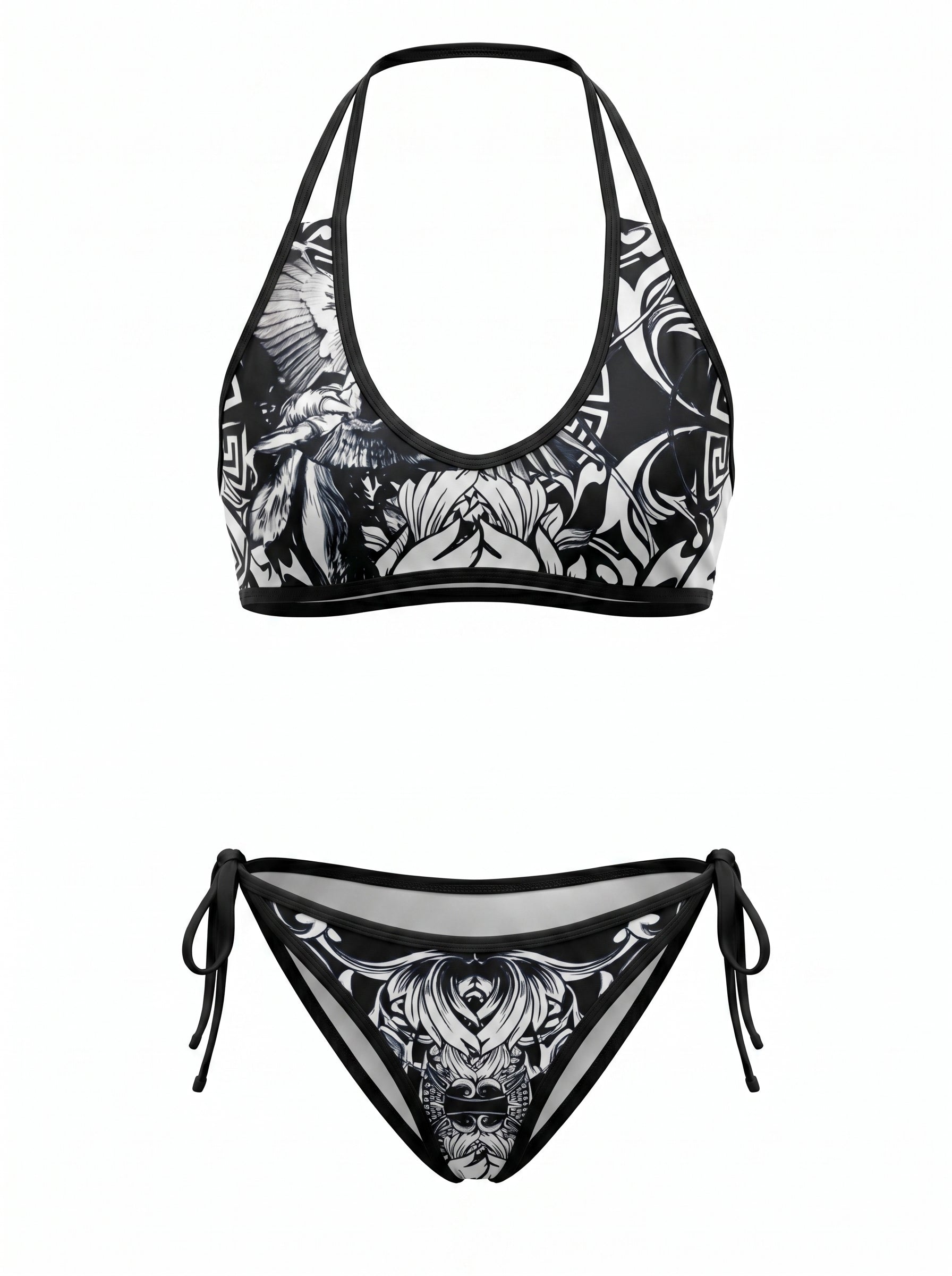 Bikini black/white patterned ᴸᴵᴹᴵᵀᴱᴰ - PIA BOLTE® COUTURE