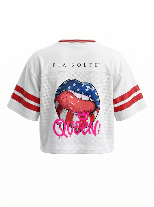 Boxy T-Shirt amercian Kiss👌 - PIA BOLTE® COUTURE