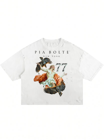 Boxy T-Shirt Jesus 77 ᴸᴵᴹᴵᵀᴱᴰ - PIA BOLTE® COUTURE