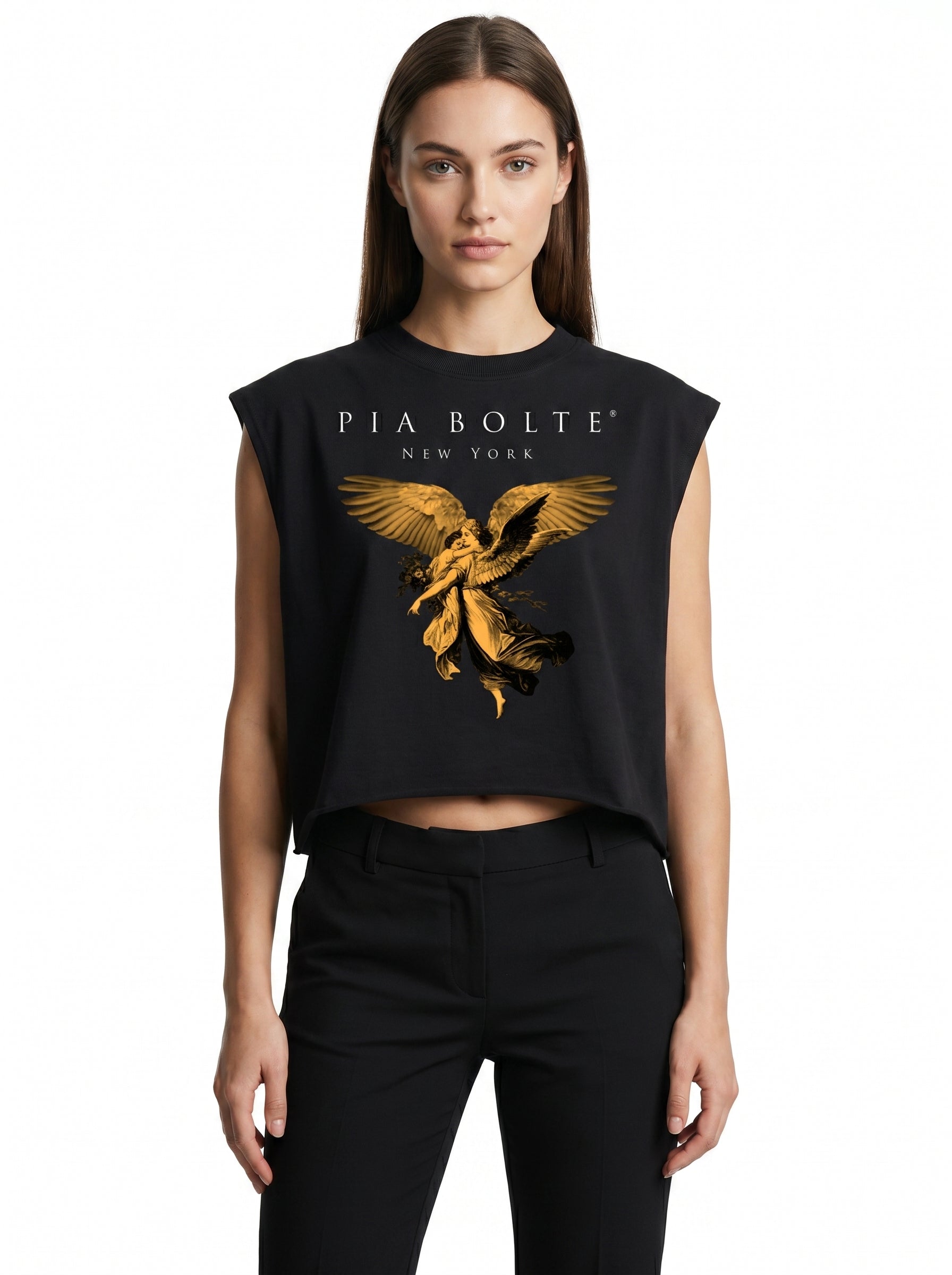 Boxy Tank Top New York Angel👌👌👌 unisex - PIA BOLTE® COUTURE