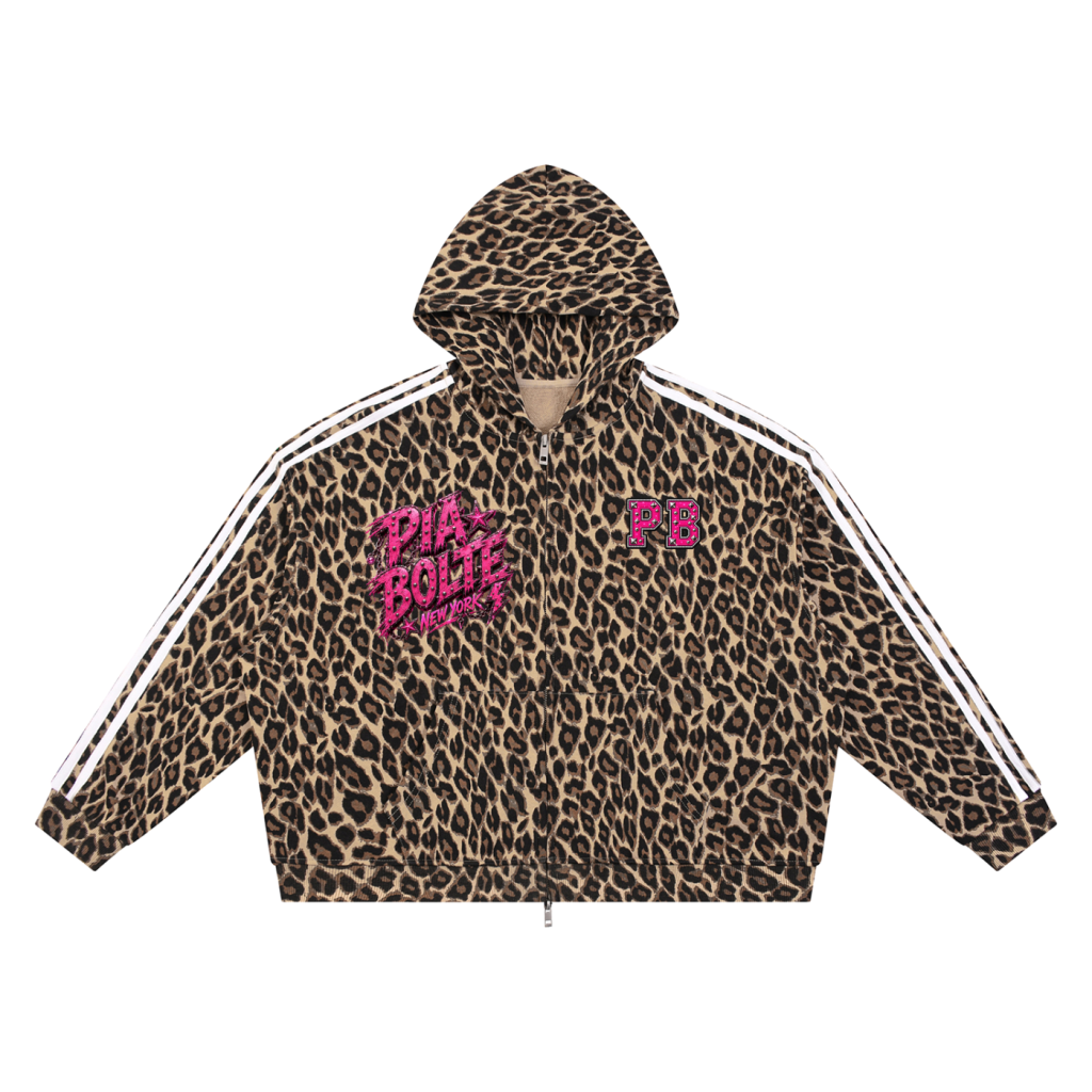 PIA BOLTE® ROCKSTAR LEOPARD FULL ZIP HOODIE