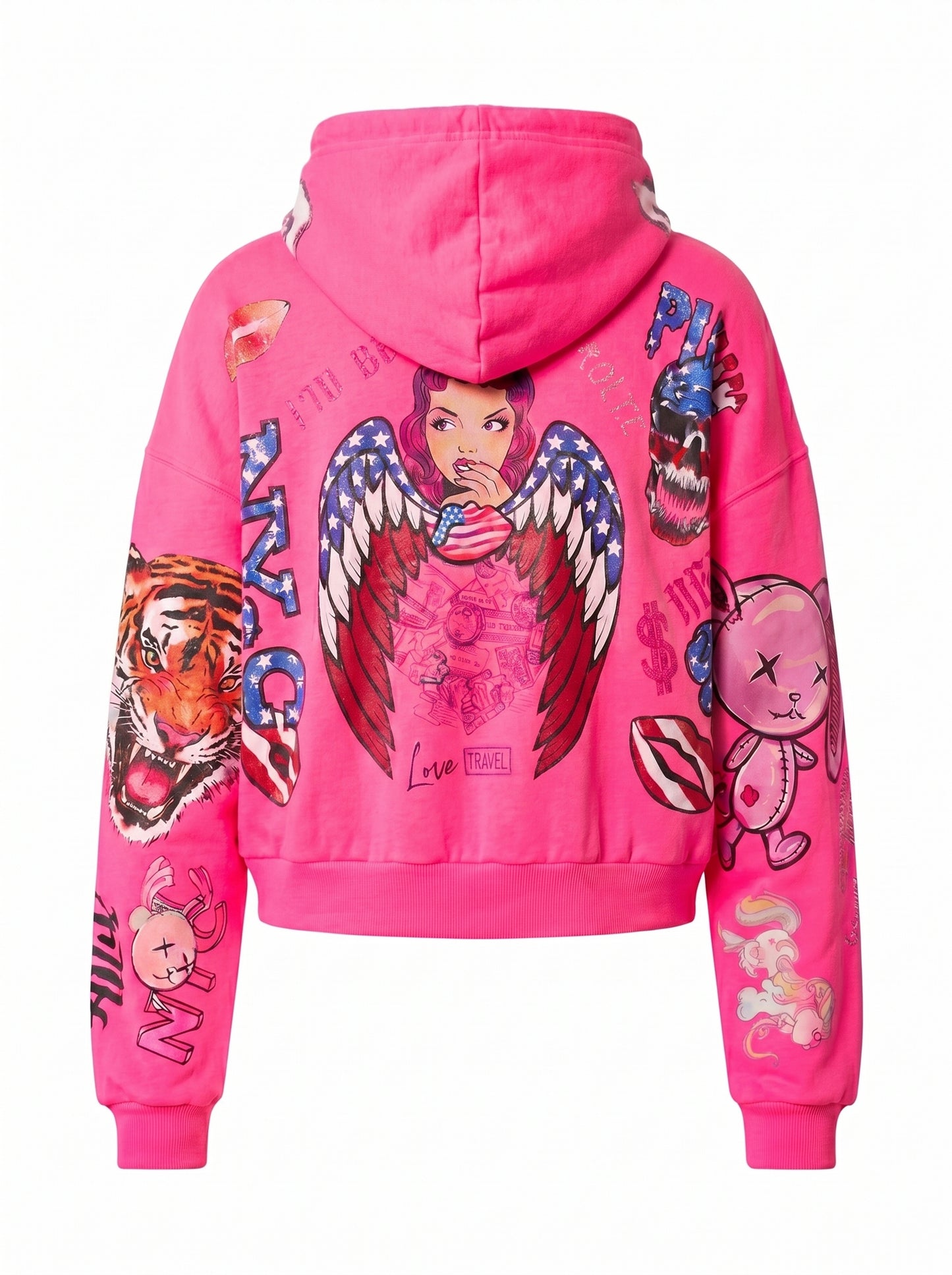 CROP neon pink Angel NYC - PIA BOLTE® COUTURE