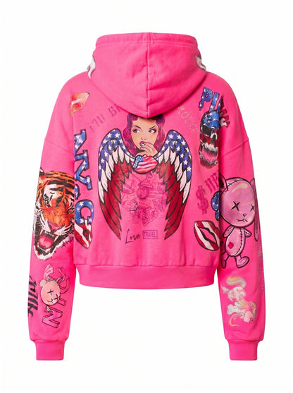 CROP neon pink Angel NYC - PIA BOLTE® COUTURE