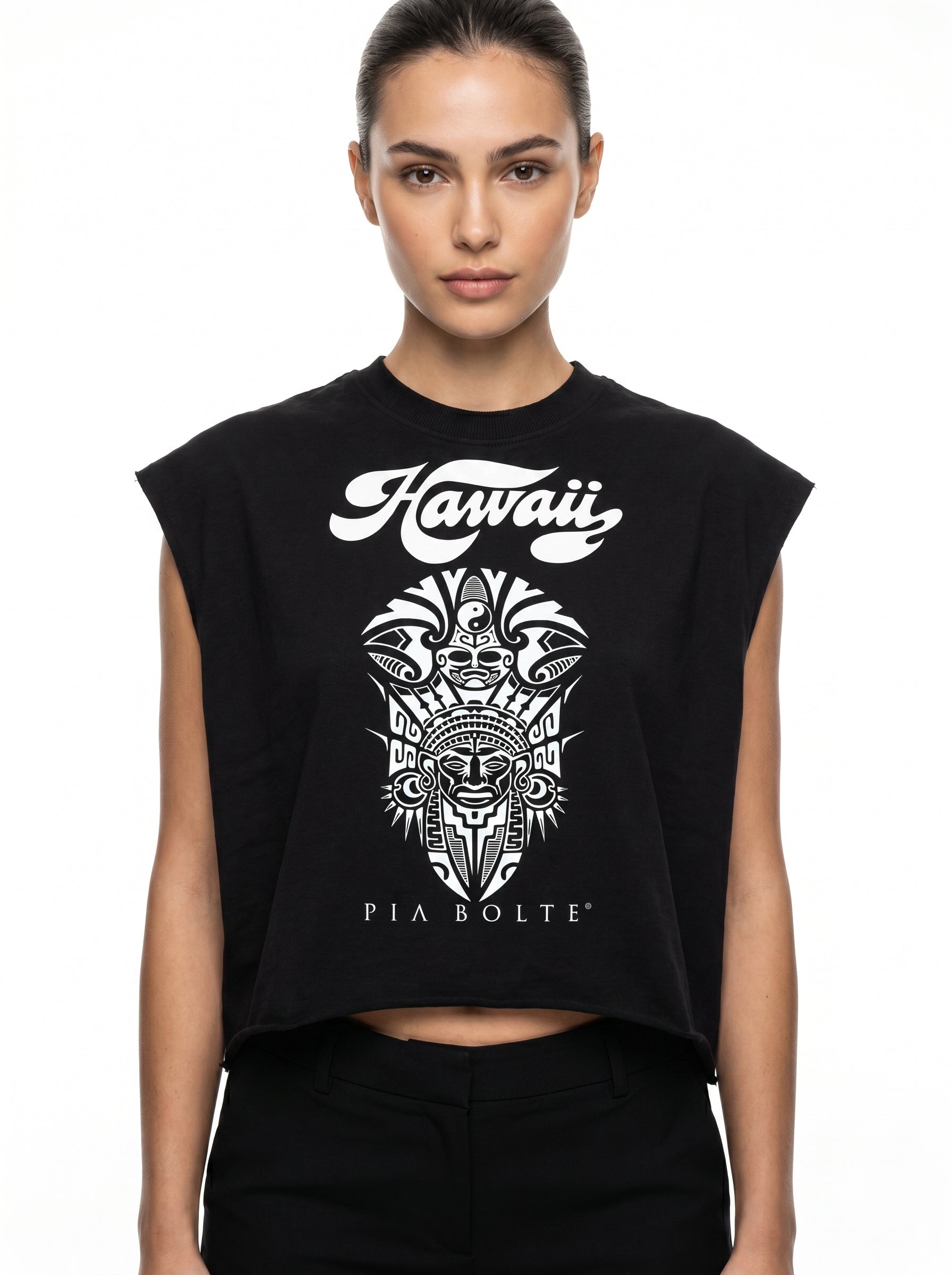Crop Top Hawaii Tiki - PIA BOLTE® COUTURE