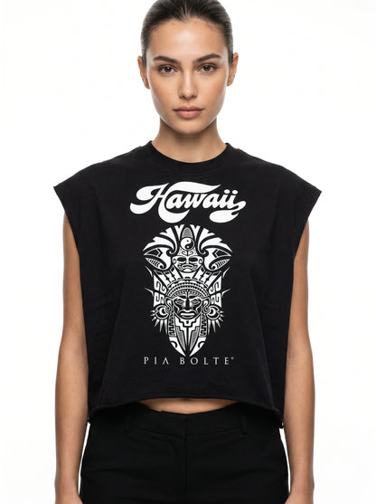 Crop Top Hawaii Tiki - PIA BOLTE® COUTURE