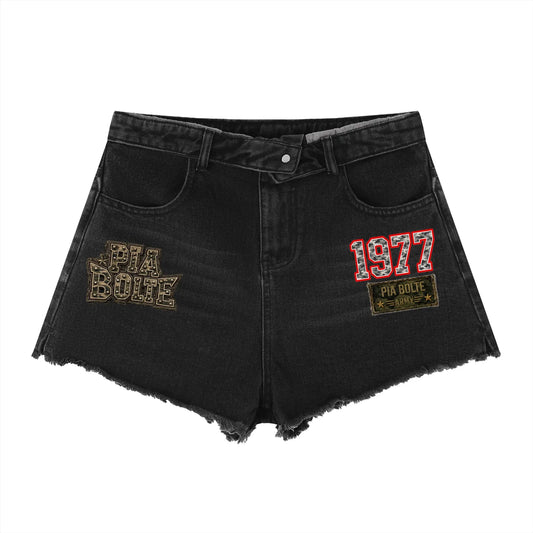 PIA BOLTE® 1977 Vintage Denim Hot Shorts – Rebel Icon Edition