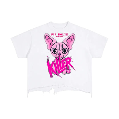 PIA BOLTE® T-Shirt Pink Killer Chihuahua